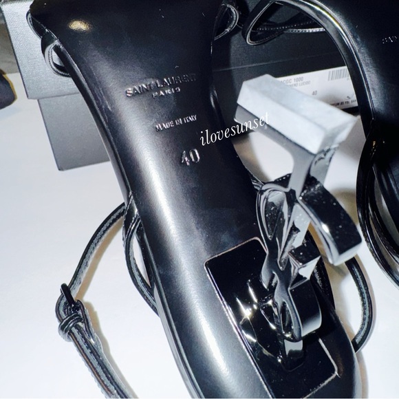 YSL Yves Saint Laurent Cassandre Opyum 85 Heeled Sandals - Size 40 EUR - Picture 10 of 14